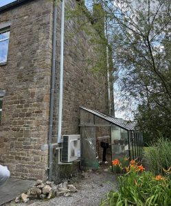 Installation de pompe à chaleur air‑air – unité extérieure